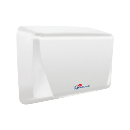 10-0199-2-00 ASI JD MacDonald Turbo-Slim Hand Dryer White