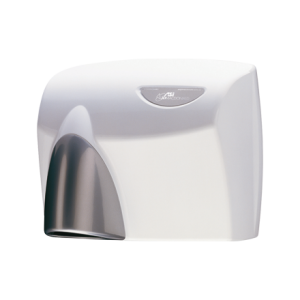 HDABWHTSG AUTOBEAM Automatic Hand Dryer - White with Silver Gloss Nozzle